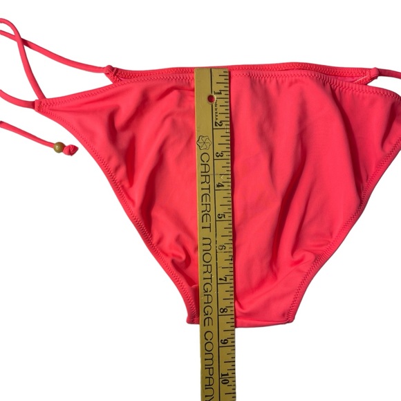 Victorias Secret String Bikini Size M Medium Triangle Ruffle Beaded Beach Sexy - Picture 11 of 16